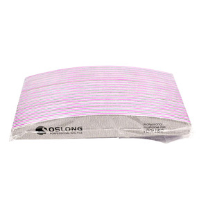 Zebra Durable Nail <strong>File</strong> Grey Sandpaper <strong>Pads</strong> 100/180/240 Grit Half-moon Shape Nail <strong>File</strong> - Product Image 4