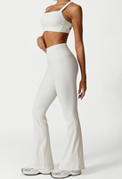 Ensemble de 6 pièces de vêtements de yoga pour femmes grandes tailles, sous-vêtements de sport amples à cordon de serrage, manches longues, en Spandex/Nylon, pour la gym et le fitness
