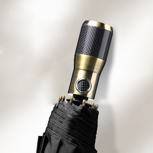 Parapluie pliable à 10 plis, large canopée de couleur noire, solide et coupe-vent, automatique, <span class=keywords><strong>Style</strong></span> hommes - Product Image 3