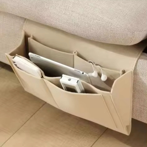 Échantillon Gratuit : Pochette de Rangement en Feutre pour Chevet, Sac de Rangement Suspendu pour Télécommande TV, Organisateur de Canapé et Support de Lit - Product Image 1