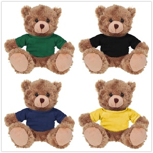 <span class=keywords><strong>Oso</strong></span> de Peluche Personalizado con Impresión de San Valentín, Regalo para Niñas, <span class=keywords><strong>Oso</strong></span> de Peluche Suave Marrón con Camiseta Roja con la Frase 'Te Amo' - Product Image 2