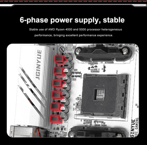 เมนบอร์ดเกมมิ่ง JGINYUE B550I Mini ITX รองรับ 64GB M.2 Socket AM4 DDR4 สำหรับเดสก์ท็อป รุ่นใหม่ B550 เมนบอร์ดเกมมิ่ง JGINYUE B550I รองรับ 64GB M.2 - Product Image 4