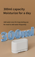 Diffuseur d'aromathérapie à effet de flamme USB 300 ml, humidificateur ultrasonique silencieux, lumière LED, huiles essentielles, utilisation à domicile, chambre à coucher, bureau, hôtel