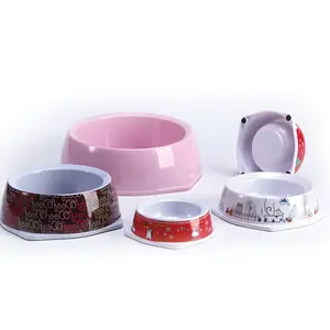 Cuenco redondo de plástico para comida de perro, melamina, personalizado - Product Image 1