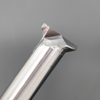 Fraise à queue en carbure monobloc à 2 dents, fraise de fraisage de forme personnalisée, fraise à queue en carbure HRC 65 pour perçage de métaux CNC