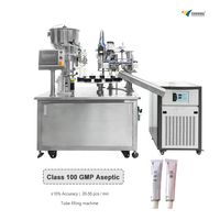 Machine automatique de remplissage et de scellage de tubes à air chaud pour crèmes vitaminées, crèmes à base de plantes, gels solaires et lotions