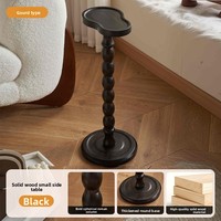 Table d'appoint multi-styles en bois, style luxe léger, avec étagère de rangement mobile pour salon