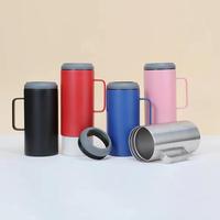 Mug isotherme extra large en acier inoxydable de 40 oz, double paroi sous vide, avec poignée, pour fêtes – Le plus apprécié
