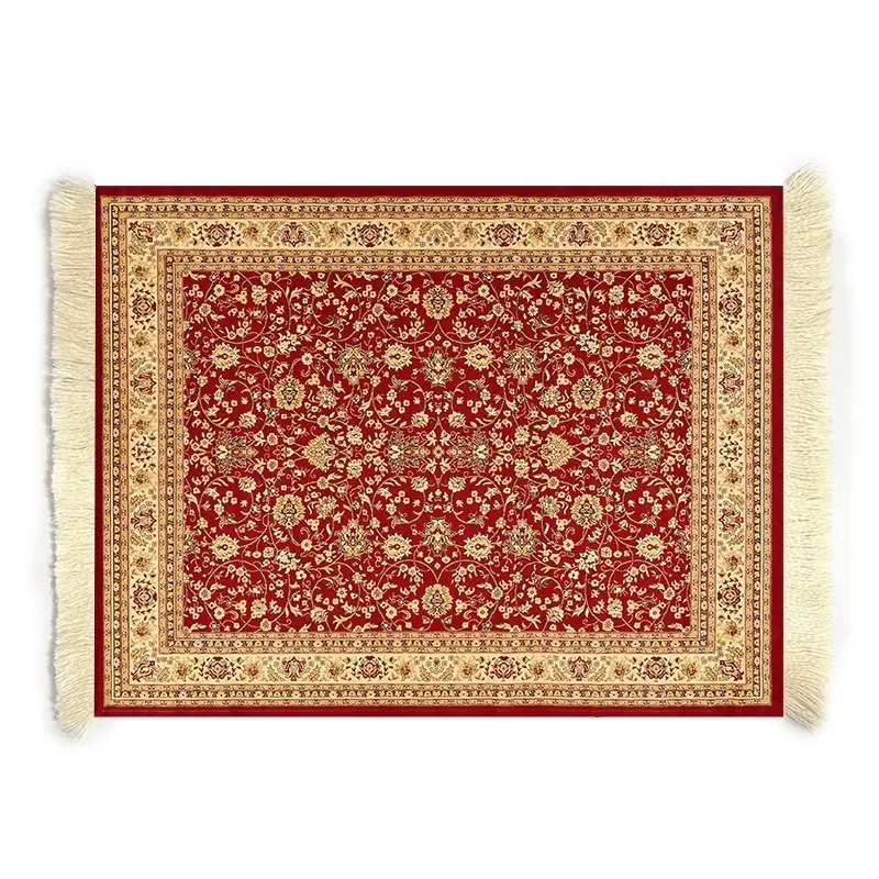 Impresión personalizada alfombra persa alfombrilla tejida alfombrilla de ratón con tapete musulmán Tasell