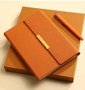 High Quality PU Leather Notebook With Pen Set Corporate Business Office Gift Set For Teachers Luxury Promotion Items