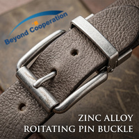 Boucles de ceinture personnalisées avec logo, 40 mm, réversibles, en alliage de zinc, finition nickel chromé, perforées, style western, décontractées