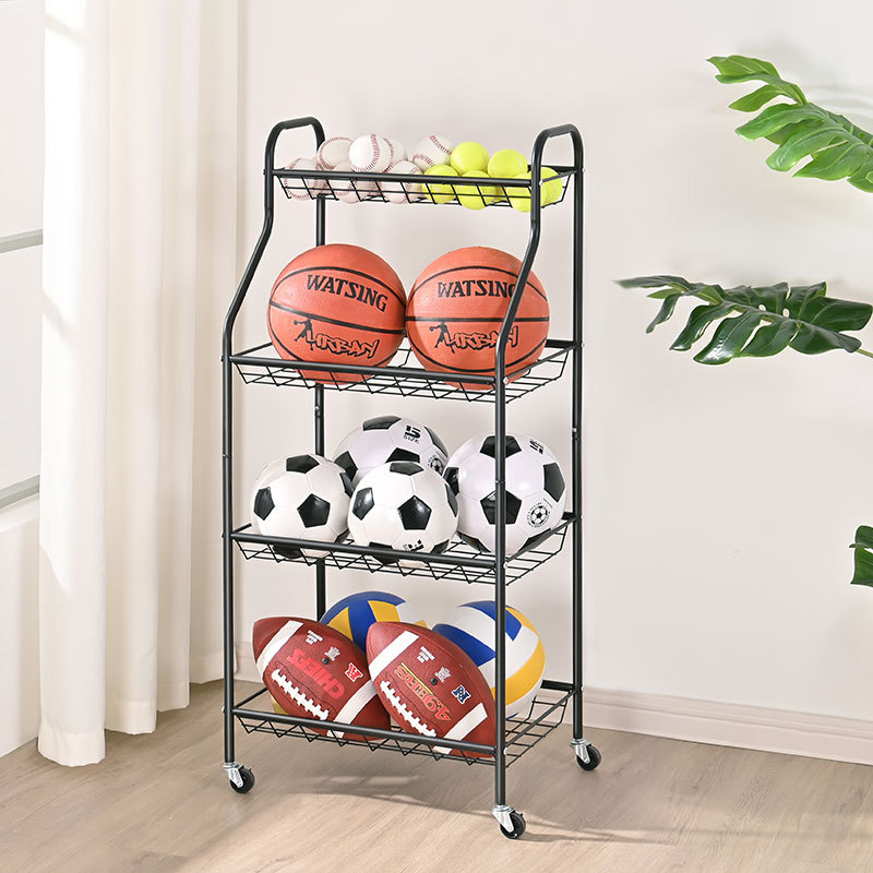 Soporte De Pared Para Balón De Baloncesto De Madera Maciza – Organiza Y Muestra Tus Pelotas Con Estilo