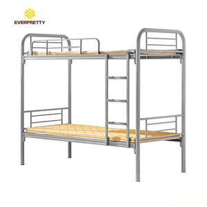 Vente en gros de lits superposés en métal au design moderne pour dortoirs et chambres à coucher, <span class=keywords><strong>lit</strong></span> d'étudiant avec échelle - Product Image 2