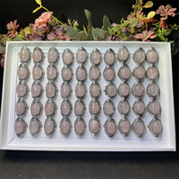 Prix de gros Bagues en cristal Bagues en quartz rose naturel Bagues en quartz rose pour cadeaux