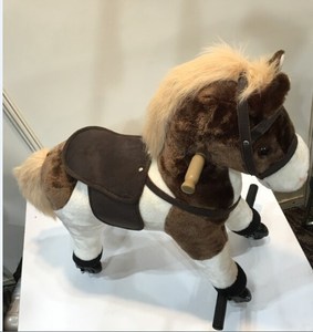 Le plus récent Giddy Up animal brun foncé bâton de marche animal mécanique marche animal tour pour centre commercial - Product Image 6