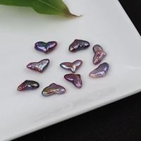 Perles d'eau douce naturelles, irisées, violettes, en forme de queue de sirène, baroques, perles lâches, 8x14 mm, perles fantaisie irrégulières pour la fabrication de bijoux