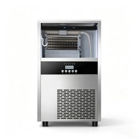 Machine à glaçons automatique commerciale 60 kg/24 h en acier inoxydable pour café et bar