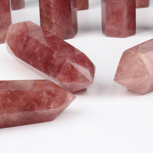 Hot Sale High Quality Natural Healing <b>Crystal</b> Strawberry Quartz for Home Decoration - Product Image 4