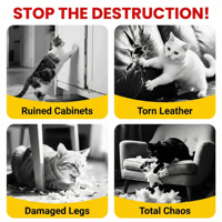 Tapis à gratter pour chat en feutre, mignon, Kawaii, interactif, mural, protecteur de mur, vente en gros