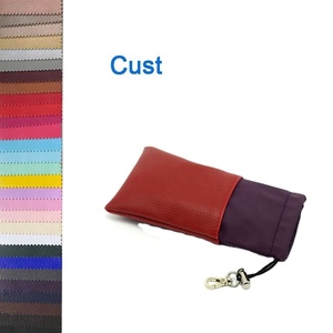 Étui à lunettes en cuir PU, coton et toile, pochette pour lunettes de soleil, emballage pour lunettes - Product Image 1