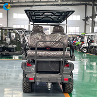 Robetaa 2026 Nouvelle Voiturette de Golf Électrique 6 Places avec Pneus Tout-Terrain - Buggy de Golf Luxe Léger pour Complexes et Terrains de Golf
