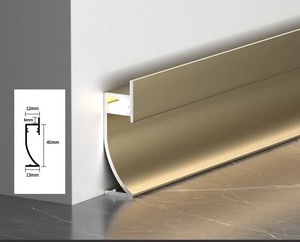 Plinthe en aluminium imperméable et durable d'éclairage de plinthe de conception industrielle moderne de LED pour la cuisine hôtel parc appartement - Product Image 1