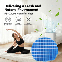 Filtre humidificateur antibactérien électrique lavable FZ-AX80MF pour kit de vaporisation de purificateur d'air KI-FX75 KI-WF75 KI-BX70