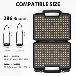 กล่องเก็บกระสุน Kinghardcase 280 นัด ขนาด 10 มม. กันน้ำ น้ำหนักเบา พกพาสะดวก สำหรับกระสุน 10 มม. ออโต้ 40 S&W - Product Image 3