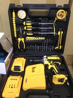 Ensemble de perceuse électrique au lithium multifonction / Puissance élevée / Accessoires complets / Deux vitesses / 21V / Moteur sans balais