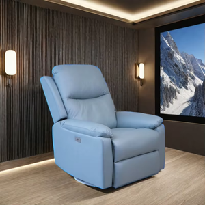 Sofá reclinable eléctrico de lujo moderno, superventas de fábrica, nuevo diseño, sala de estar Modular multifunción, tela con marco de madera - Product Image 5