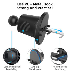 Supporto per Telefono Cellulare da Auto Taiworld di Alta Qualità, Clip di Montaggio per Bocchetta dell'Aria, <span class=keywords><strong>Porta</strong></span> Cellulare per Veicolo - Product Image 2