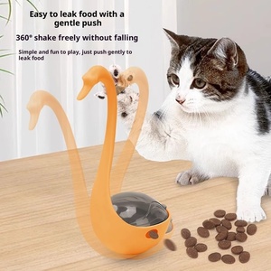 Juguete Interactivo Eléctrico para <span class=keywords><strong>Gatos</strong></span> con Luz UV Roja, Dispensador Automático de Golosinas, Rompecabezas Giratorio, Juego Autónomo para Aliviar el Aburrimiento y Estimular la Actividad Mental - Product Image 3