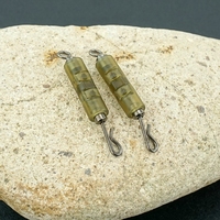 HIRISI Karpfenangel-Zubehör 3-teiliges Sicherheits-Bleiclips-Set mit QC-Wirbel und Verschluss für Karpfenrig und Karpfenangeln
