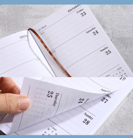 Agendas de Cuero A6 en Inglés 2026, Planificadores 2027, Libreta de Notas, Mini Diario de Bolsillo Portátil, Planificador Diario y Semanal de 365 Días