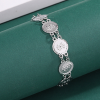Bijoux fantaisie Bracelet femme Bracelet rond 18K plaqué or bijoux Dollar symbole main bijoux Hip Hop tendance Bracelet