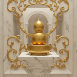 Décoration d'intérieur, fontaine miniature <span class=keywords><strong>de</strong></span> table en résine peinte à la main, style gourde, imperméable, avec design Feng Shui pour une utilisation en intérieur - Product Image 1