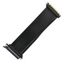 Kartu Riser Pcie X16 tahan lama, 180 derajat Pci Express Riser Extender Gup kabel Riser Pcie 4.0x16 kabel ekstensi kartu grafis