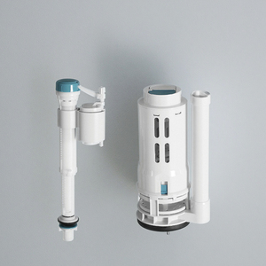 1-Set 3 inch phổ khách sạn sử dụng phòng tắm nhà vệ sinh Tank thay thế Kit tiết kiệm nước kép tuôn ra van với PP Chất liệu <span class=keywords><strong>push</strong></span> <span class=keywords><strong>button</strong></span> - Product Image 4