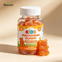 Complément multivitaminé gommeux pour enfants, composé de composants naturels bruts sélectionnés, enrichi en probiotiques digestifs, Halal et végétalien, à croquer
