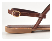 MIA DIVA Nouveauté Sandales pour femmes de luxe ethniques ornées de pierres pour les vacances d'été à la plage