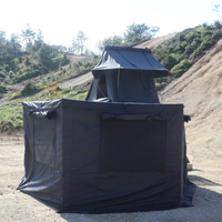 Auvent de voiture rétractable pour camping en extérieur, auvent latéral de voiture 270 degrés, auvent chauve-souris, auvent Foxwing, auvent autoportant 270 avec fermeture éclair en D
