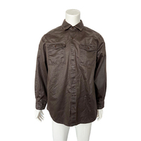 London Vintage coupe-vent classique Parka vestes col en velours côtelé coupe-vent coton ciré vestes et manteaux de travail pour hommes