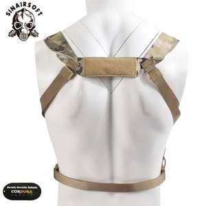 Gilet tactique multifonctionnel en nylon 500D avec bretelles, camouflage, sac de poitrine pour équipement de tir en extérieur - Product Image 2