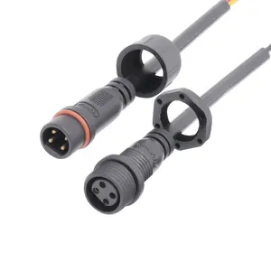 M16 Waterproof Connector 4pin Male Female Electrical Plug With Flexible PVC Wire For Intelligent Robot Equipment