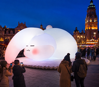 Lapin gonflable personnalisé pour la décoration d'événements festifs, la publicité commerciale, les événements de carnaval