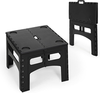 Mesa de Camping Plegable de Plástico Ligera y Portátil, Mesa de Picnic para Exteriores, Playa y Pesca