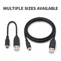 Cable USB Mini en Forma de T de 5 Pines, Directo de Fábrica al Por Mayor, Cable de Carga USB A a Mini USB con Logotipo de Marca