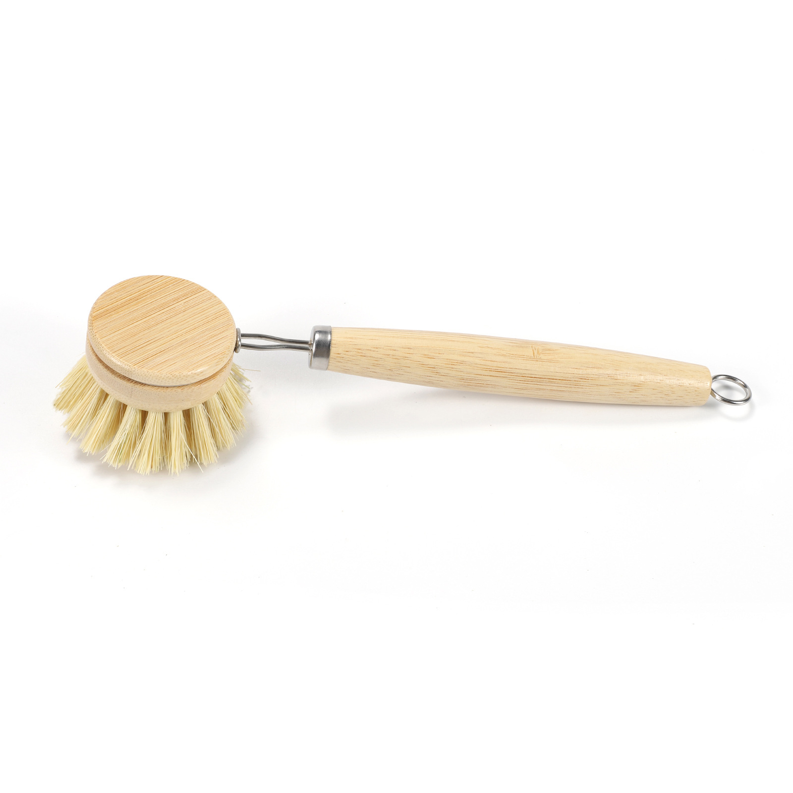 Bamboo diamond handle sisal disc brush