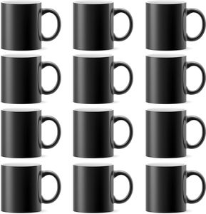Customized Printing Porcelain Color Changing <b>Mug</b> Sublimation Portable Food Grade <b>Black</b> Magic Party Ceramic <b>Mugs</b> - Product Image 1