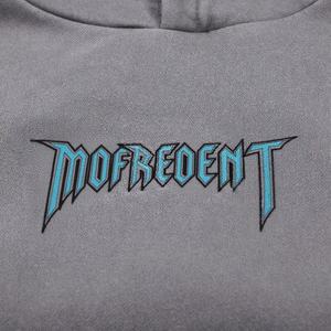 Sudaderas con capucha de invierno de gran tamaño de algodón 100% para hombres de talla grande personalizado esqueleto corazón gráfico negro Halloween polar estampado - Product Image 3